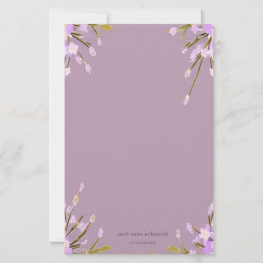 Blumen Mel Mae Schmidt Stationery Briefpapier (Vorderseite)