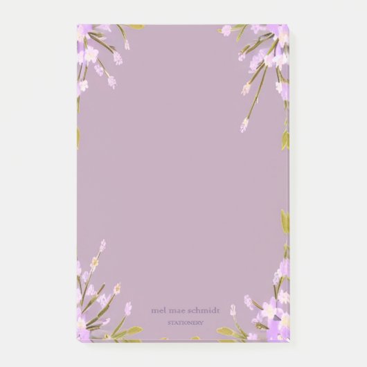 Blumen Mel Mae Schmidt Stationery Post-it Klebezettel (Vorderseite)