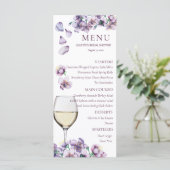 Blumen Menükarte (Stehend Vorderseite)