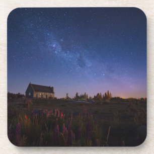Blumen Milchstraße Neuseeland Getränkeuntersetzer