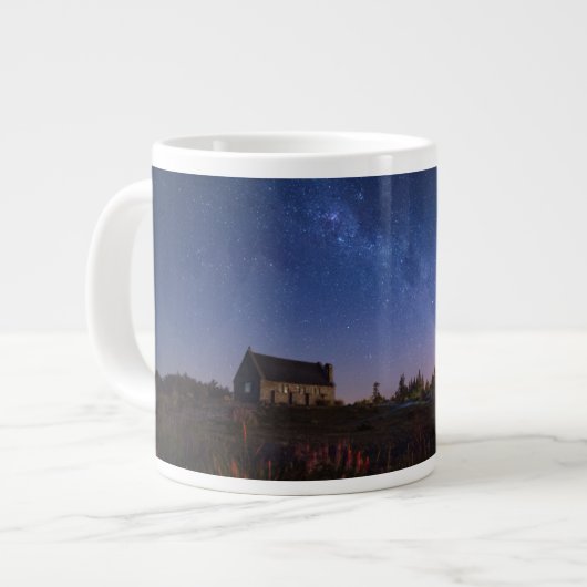 Blumen | Milchstraße Neuseeland Jumbo-Tasse (Vorderseite Links)