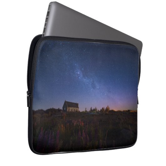 Blumen | Milchstraße Neuseeland Laptopschutzhülle (Vorne Rechts)
