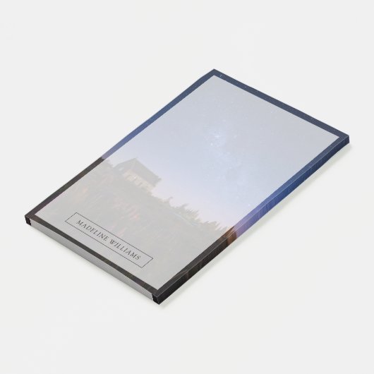 Blumen | Milchstraße Neuseeland Post-it Klebezettel (angewinkelt)