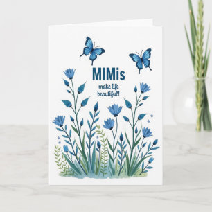 Blumen-Mimis-Muttertags-Karte Karte