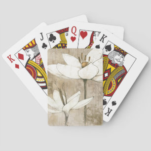 Blumen mit Bleistift gezeichnet Spielkarten