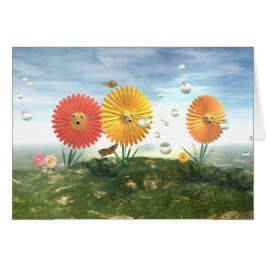 Blumen mit Gesichtern