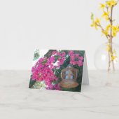 Blumen mit Lampe Karte (Gelbe Blume)