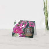 Blumen mit Lampe Karte (Vorderseite)