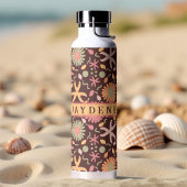 Blumen mit Seestern Trinkflasche