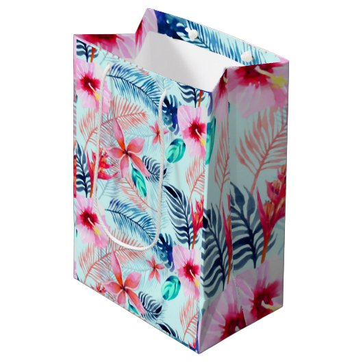 Blumen Mittlere Geschenktüte (Vorderseite Schrägansicht)