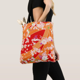 Blumen-Mix-Kimono-Muster Frühling Tasche