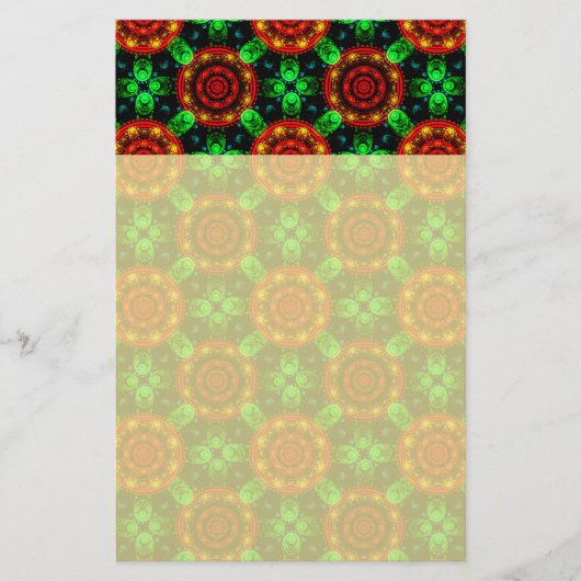 Blumen Modern Boho Elegant Abstraktes Muster #504 Briefpapier (Vorderseite)
