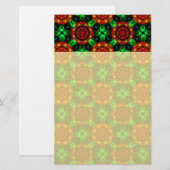 Blumen Modern Boho Elegant Abstraktes Muster #504 Briefpapier (Vorne/Hinten)