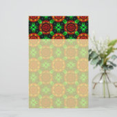 Blumen Modern Boho Elegant Abstraktes Muster #504 Briefpapier (Stehend Vorderseite)