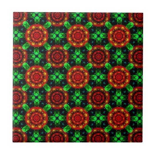 Blumen Modern Boho Elegant Abstraktes Muster #504 Fliese (Vorderseite)