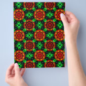 Blumen Modern Boho Elegant Abstraktes Muster #504 Flyer (Hand)