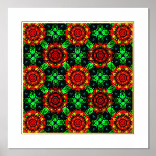 Blumen Modern Boho Elegant Abstraktes Muster #504 Foliendrucke