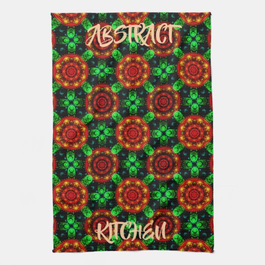 Blumen Modern Boho Elegant Abstraktes Muster #504 Geschirrtuch (Vertikal)