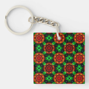Blumen Modern Boho Elegant Abstraktes Muster #504 Schlüsselanhänger