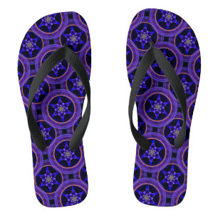 Blumen Modern Boho Elegant Abstraktes Muster #505 Badesandalen