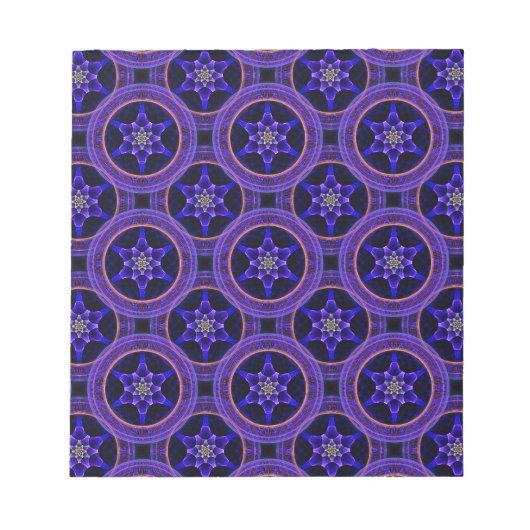 Blumen Modern Boho Elegant Abstraktes Muster #505 Notizblock (Vorderseite)