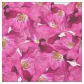 Blumen-Mohn rosa Muster. Stoff (Muster)