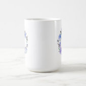 Blumen| Monogramm des lila Pastellwatercolor- Kaffeetasse (Mittel)