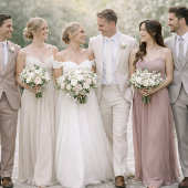 Blumen-Monogramm-Kleidungsfarben-Karte Einladung