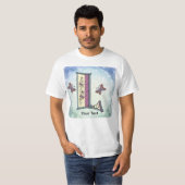 Blumen-Monogramm L T-Shirt (Vorne ganz)