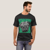 Blumen-Mops-Leben T-Shirt (Vorne ganz)