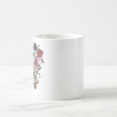 Blumen-Mops-Tasse Kaffeetasse (Mittel)