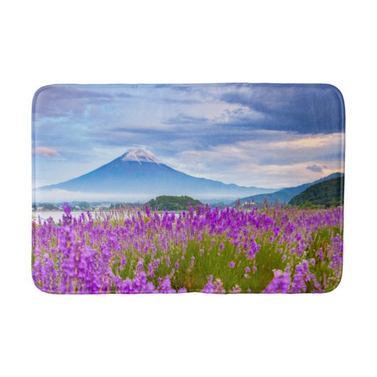 Blumen | Mount Fugi Japan Badematte (Vorderseite)