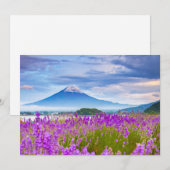 Blumen | Mount Fugi Japan Dankeskarte (Vorne/Hinten)