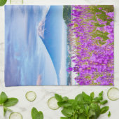 Blumen | Mount Fugi Japan Geschirrtuch (Gefaltet)