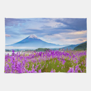 Blumen   Mount Fugi Japan Geschirrtuch