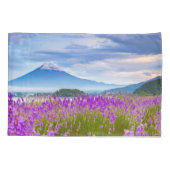 Blumen | Mount Fugi Japan Kissenbezug (Rückseite)