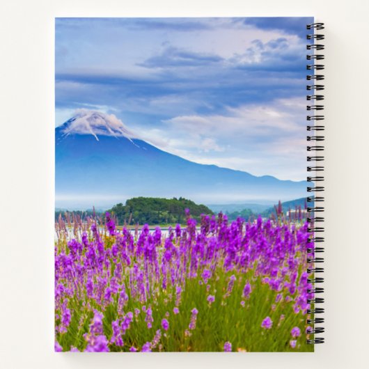 Blumen | Mount Fugi Japan Notizblock (Rückseite)