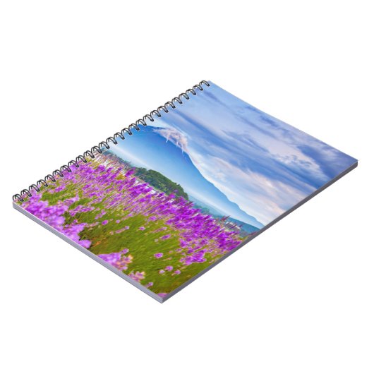Blumen | Mount Fugi Japan Notizblock (Linke Seite)
