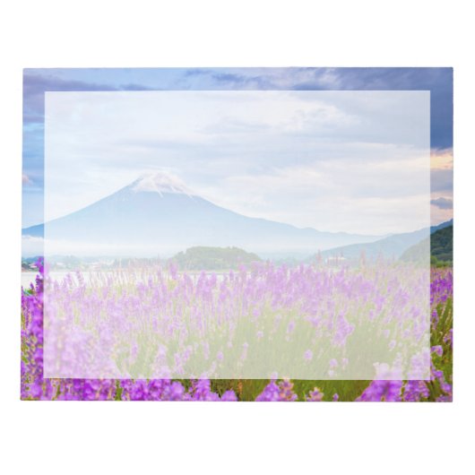 Blumen | Mount Fugi Japan Notizblock (Vorderseite)