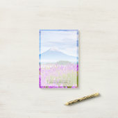 Blumen | Mount Fugi Japan Post-it Klebezettel (Auf Schreibtisch)