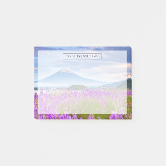 Blumen | Mount Fugi Japan Post-it Klebezettel (Vorderseite)