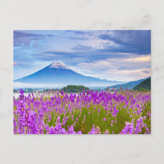 Blumen | Mount Fugi Japan Postkarte