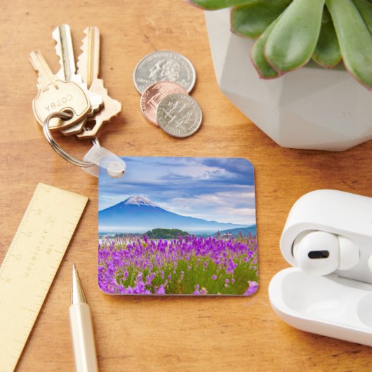 Blumen | Mount Fugi Japan Schlüsselanhänger (Schreibtisch)