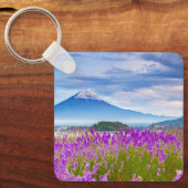 Blumen | Mount Fugi Japan Schlüsselanhänger (Vorderseite)