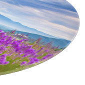 Blumen | Mount Fugi Japan Schneidebrett (Ecke)