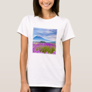 Blumen Mount Fugi Japan T-Shirt