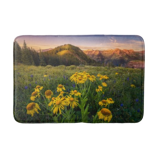 Blumen | Mountain Meadow Crested Butte Colorado Badematte (Vorderseite)