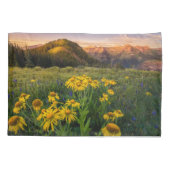 Blumen | Mountain Meadow Crested Butte Colorado Kissenbezug (Rückseite)