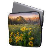 Blumen | Mountain Meadow Crested Butte Colorado Laptopschutzhülle (Vorderseite Links)