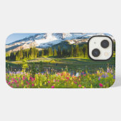 Blumen | Mt. Rainier Wildblumen iPhone Hülle (Rückseite (Horizontal))